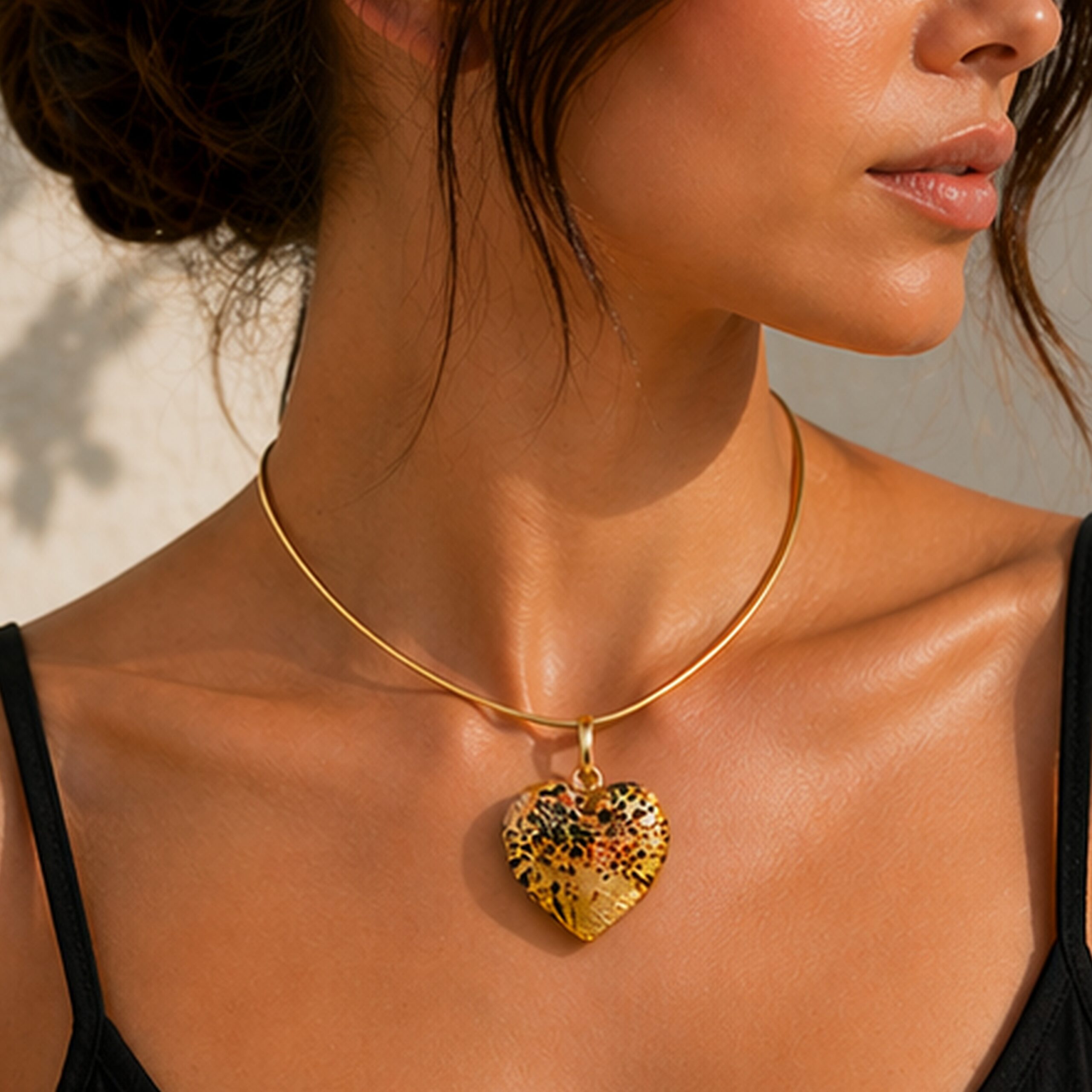 Geo Heart Pendant - Image 3
