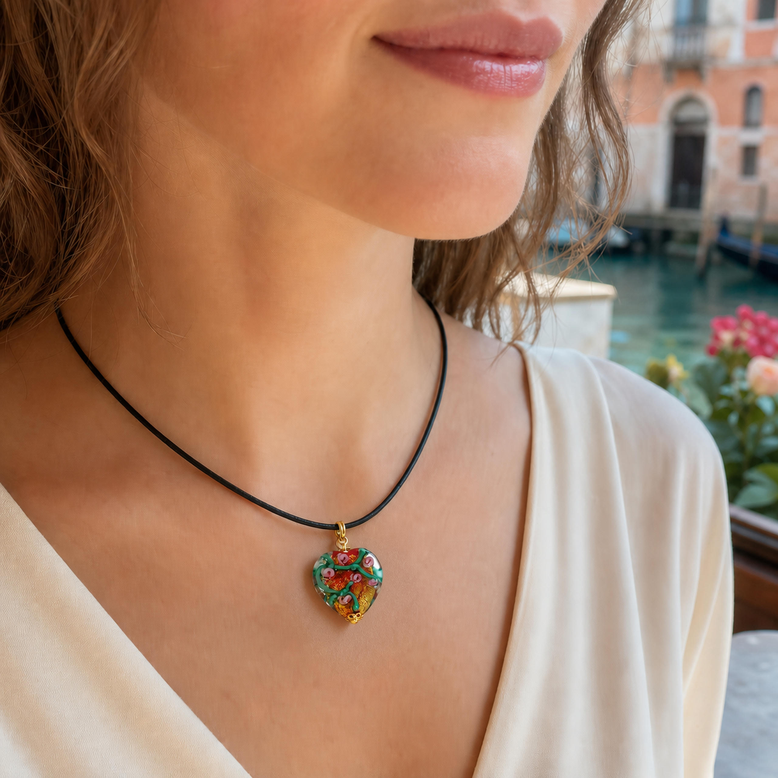 Rose Heart Pendant - Image 2