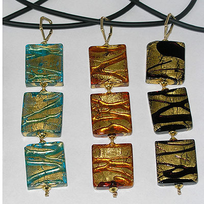 Triple Drop Cubes Necklace - Image 3