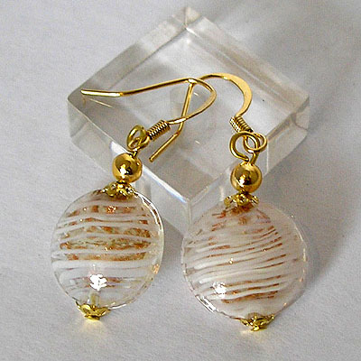 Oval Flat With Filigree Earrings