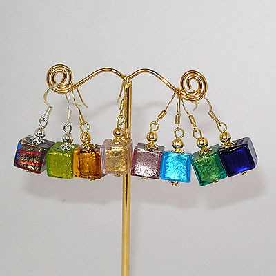 Square Cube Earrings - Image 2