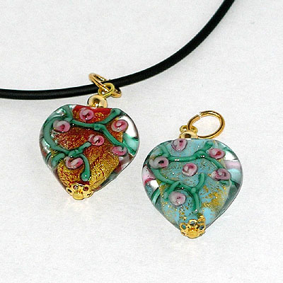 Rose Heart Pendant - Image 2