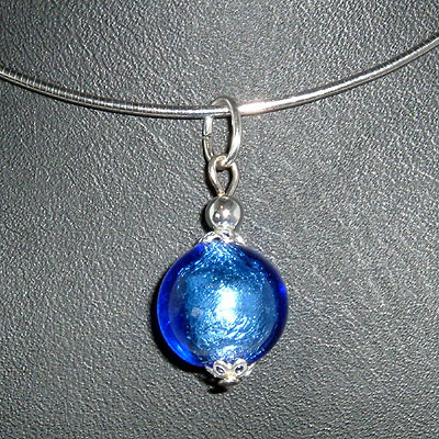 Small Round Coloured Pendant