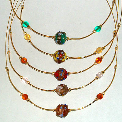 Round Flowered Necklace - Image 2