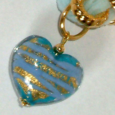 Heart Pendant On 1000 Silken Necklace