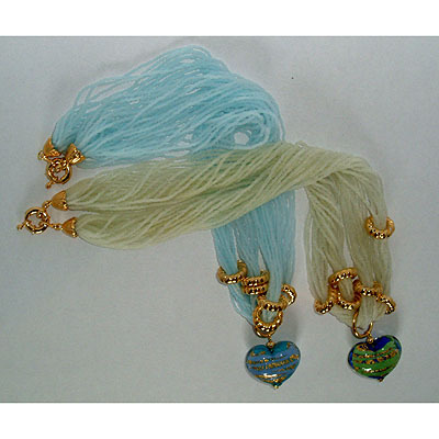 Heart Pendant On 1000 Silken Necklace - Image 4