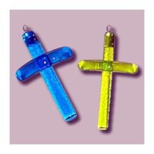 Medium Coloured Cross Pendant